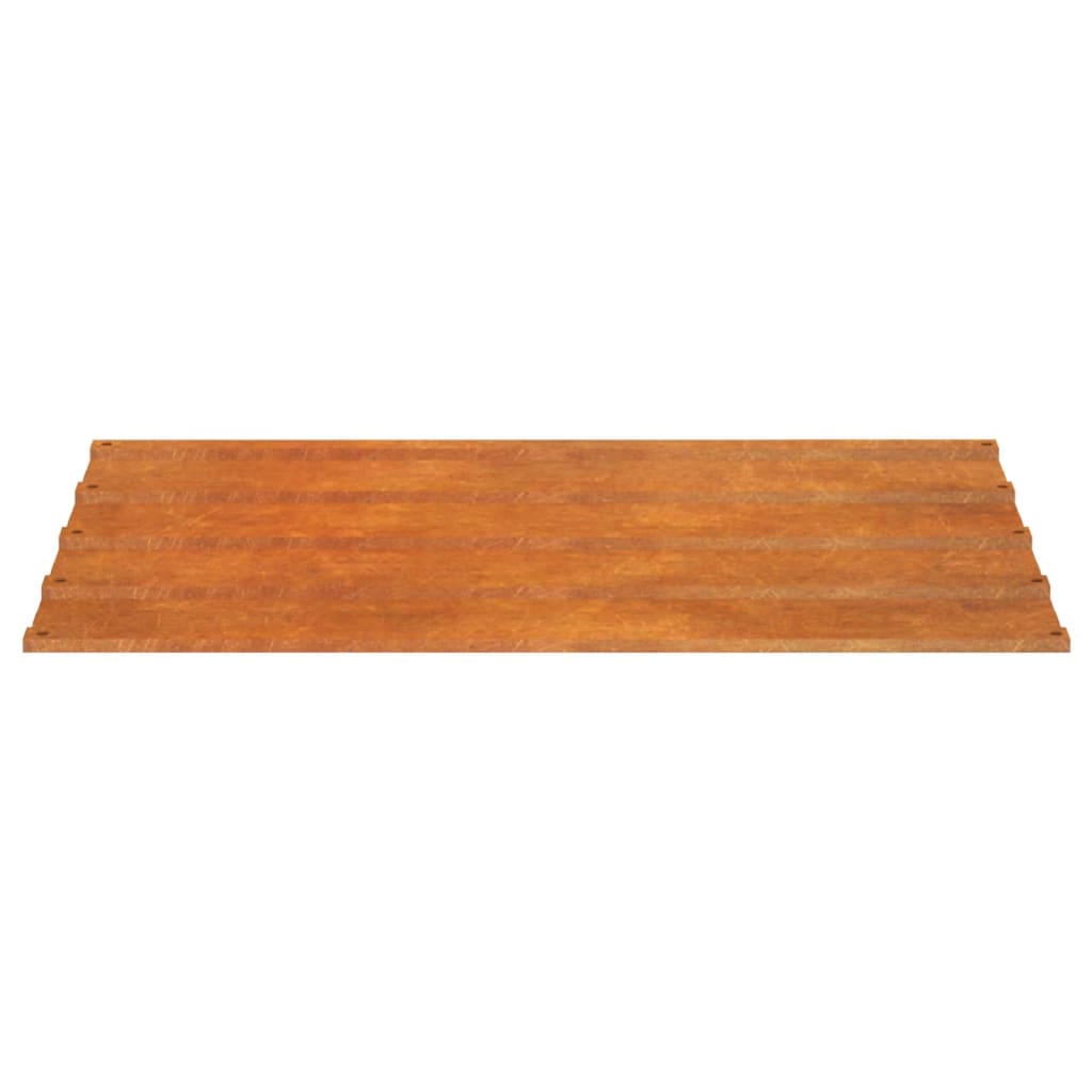 Panneaux De Toiture 12 Pcs Rouillé Acier Corten