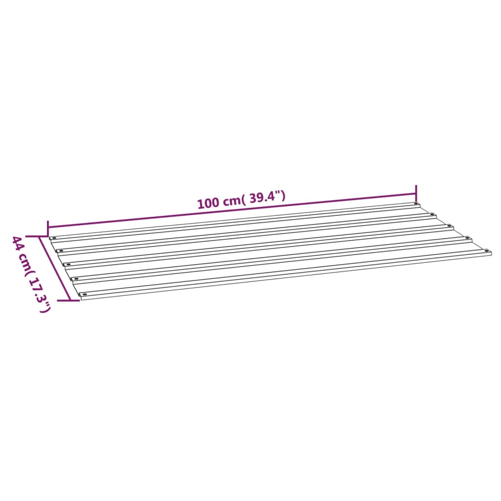 Panneaux De Toiture 12 Pcs Rouillé Acier Corten