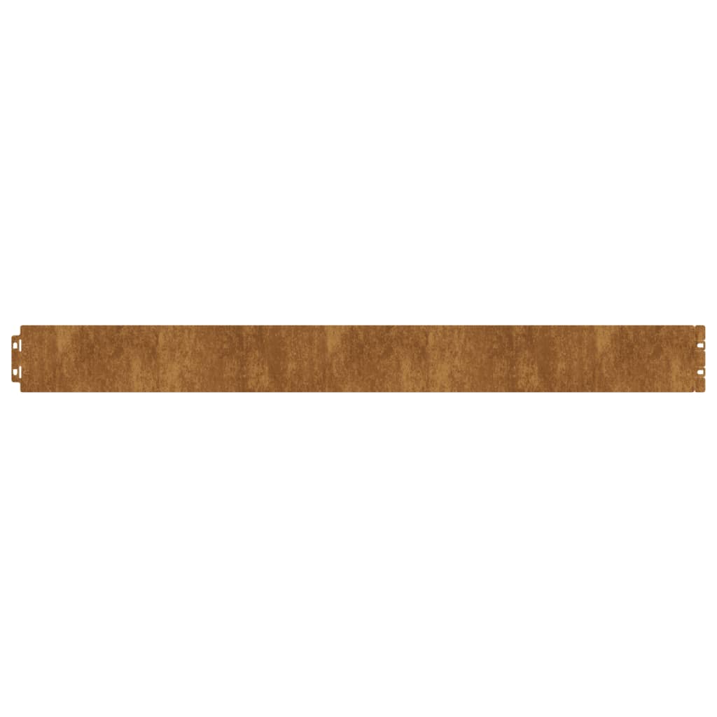 Bordure De Pelouse 10 Pc Rouillé