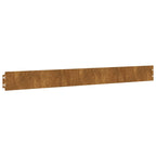 Bordure De Pelouse 10 Pc Rouillé