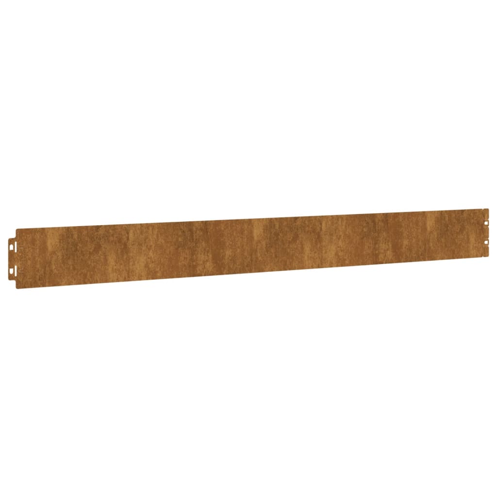 Bordure De Pelouse 10 Pc Rouillé