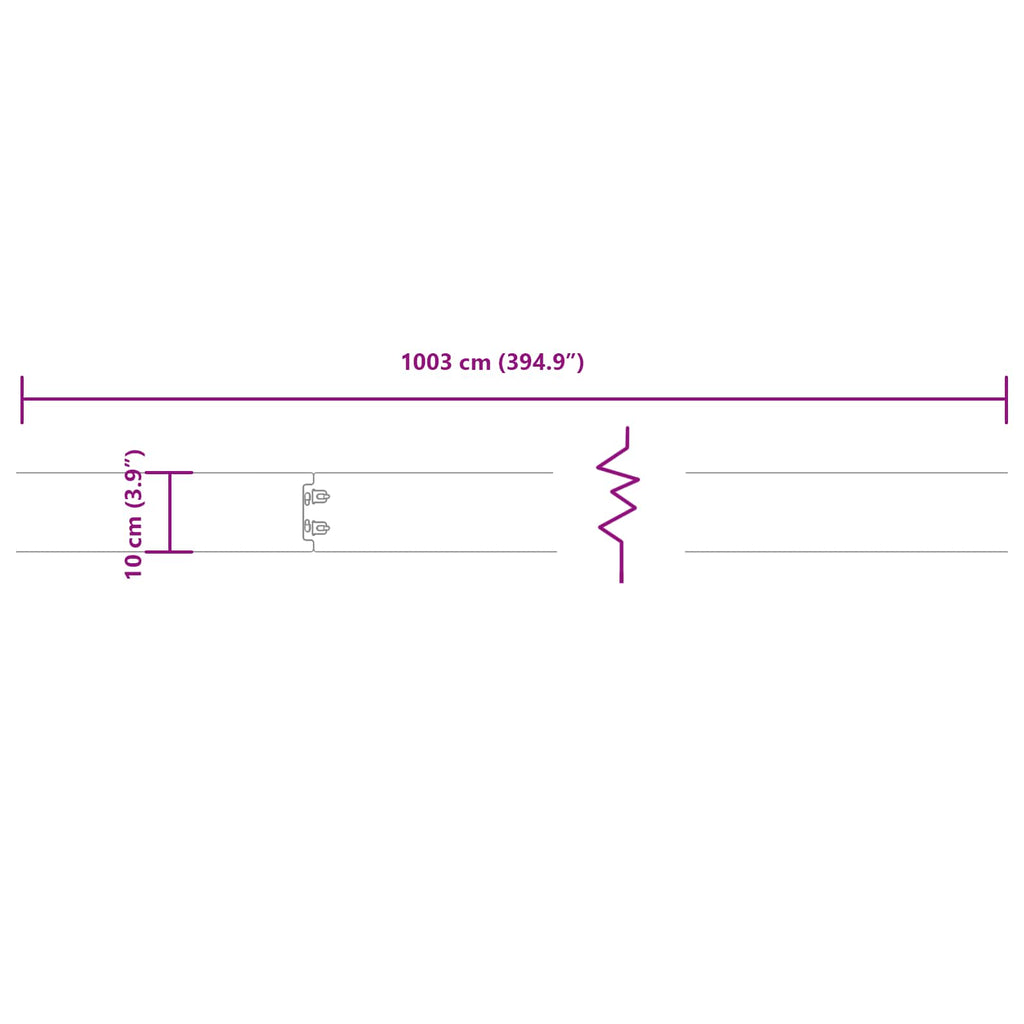 Bordure De Pelouse 10 Pc Rouillé