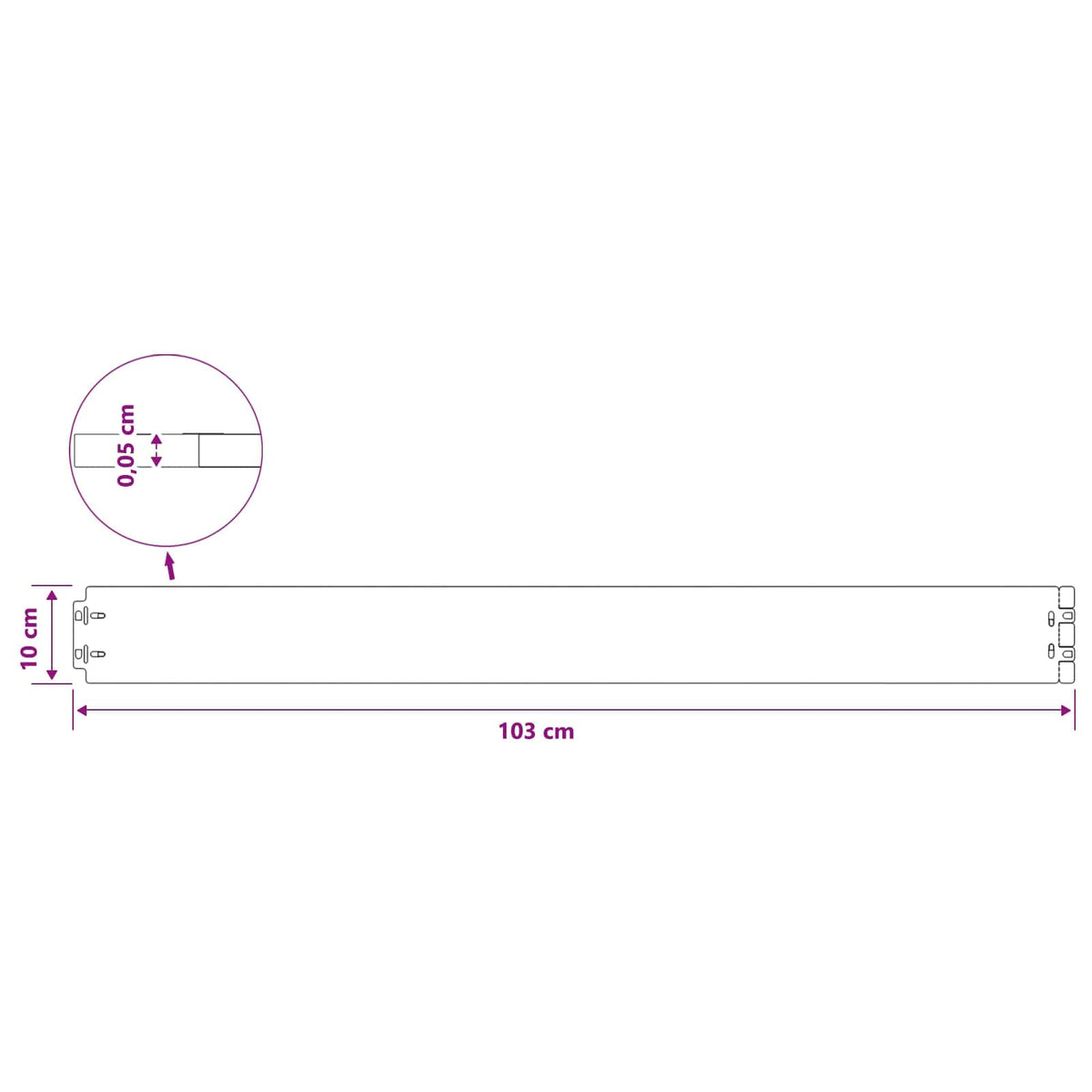 Bordure De Pelouse 50 Pc Rouillé