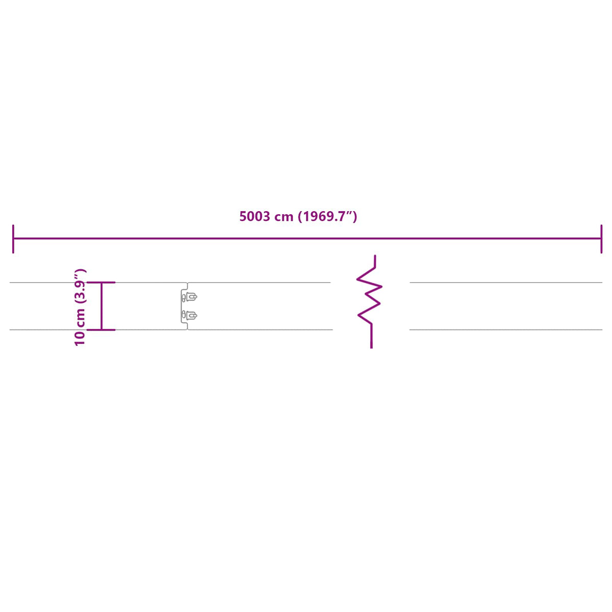 Bordure De Pelouse 50 Pc Rouillé