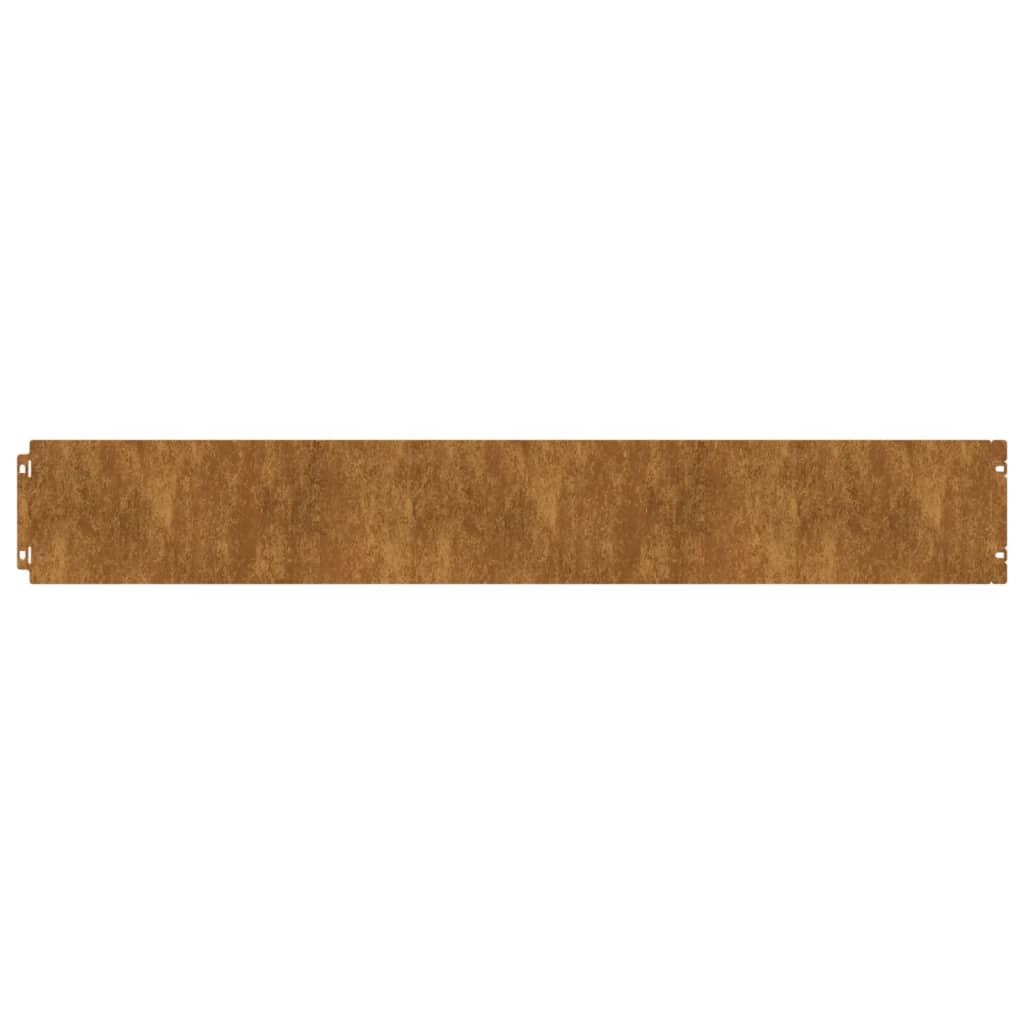Bordure De Pelouse 10 Pc Rouillé