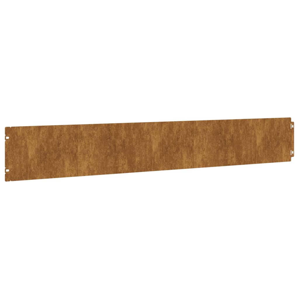 Bordure De Pelouse 10 Pc Rouillé