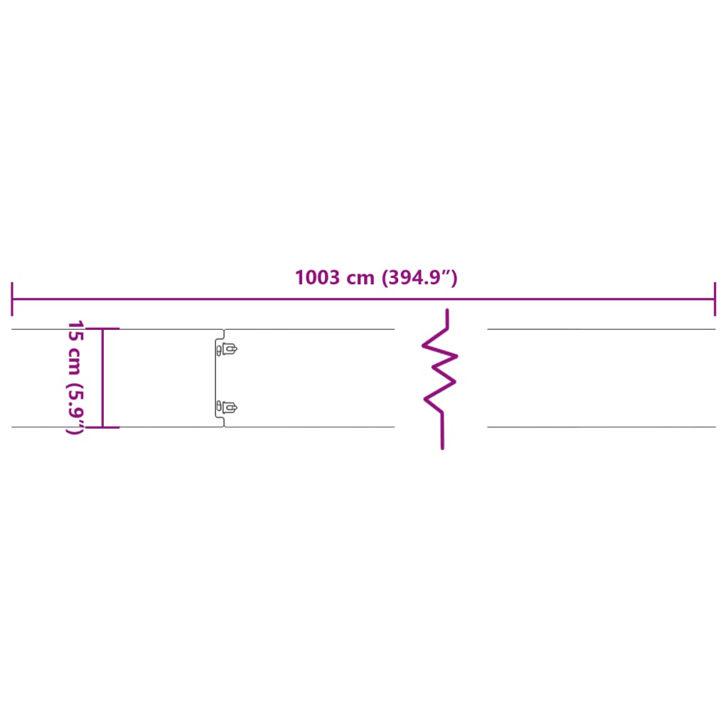 Bordure De Pelouse 10 Pc Rouillé