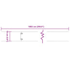 Bordure De Pelouse 10 Pc Rouillé