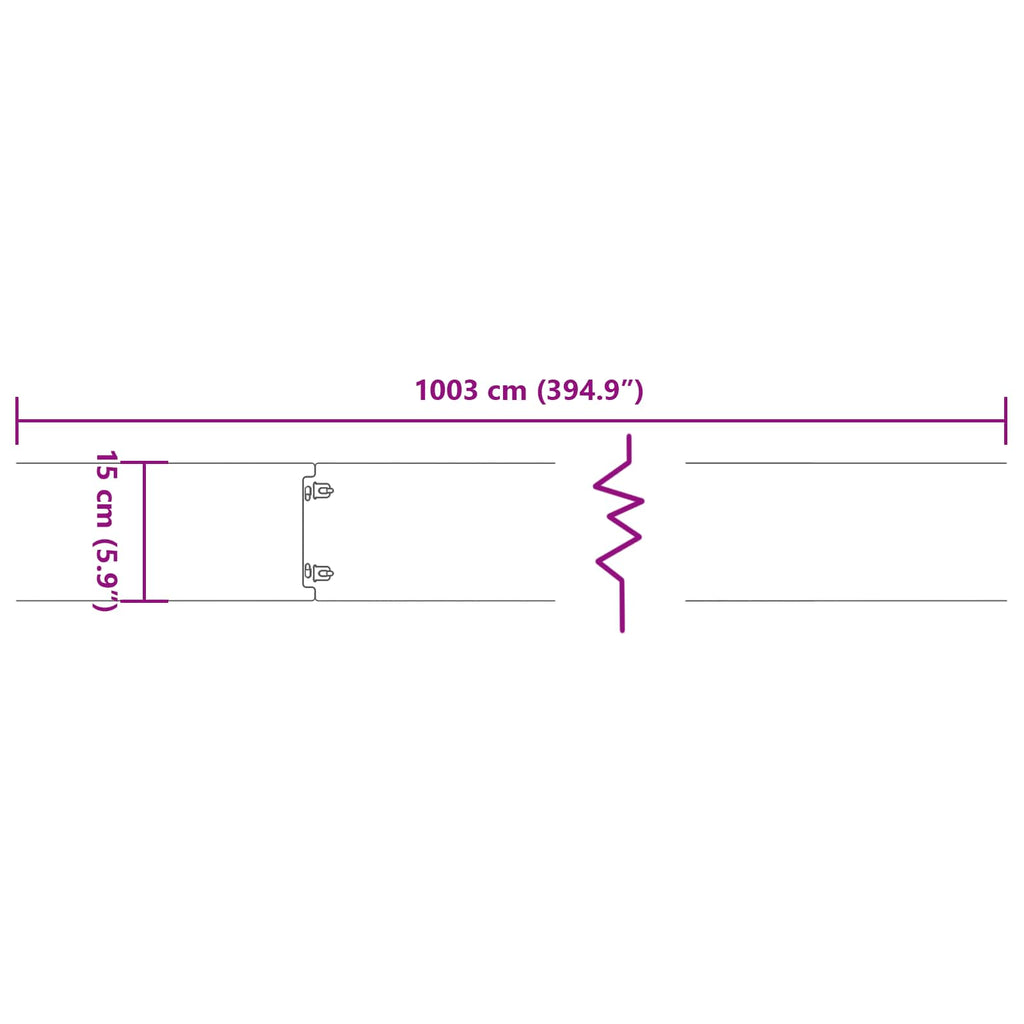 Bordure De Pelouse 10 Pc Rouillé