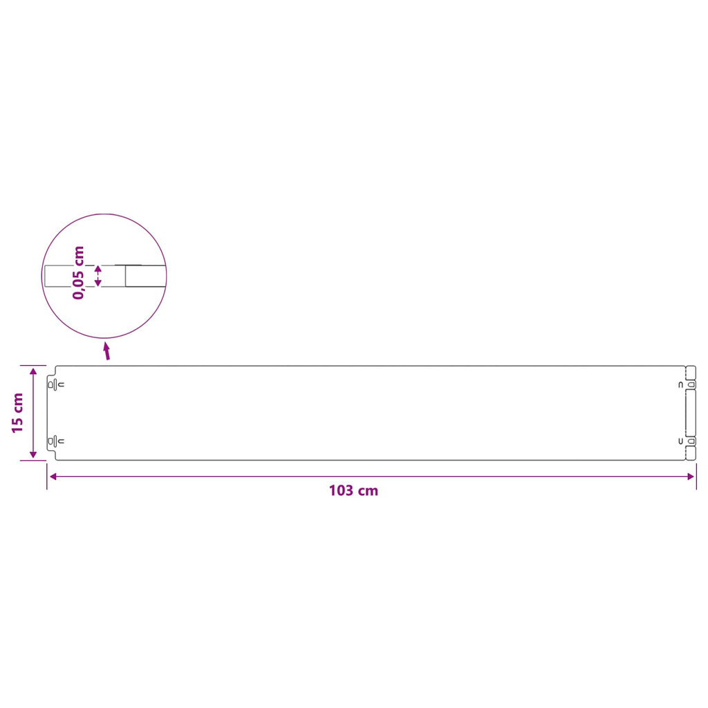 Bordure De Pelouse 50 Pc Rouillé