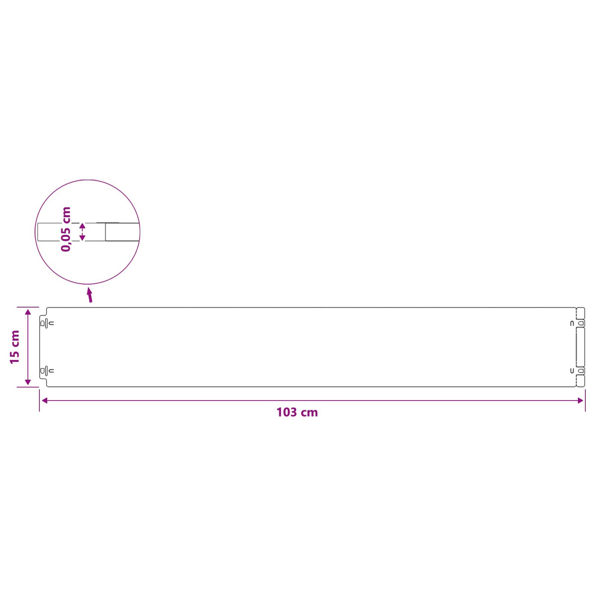 Bordure De Pelouse 50 Pc Rouillé