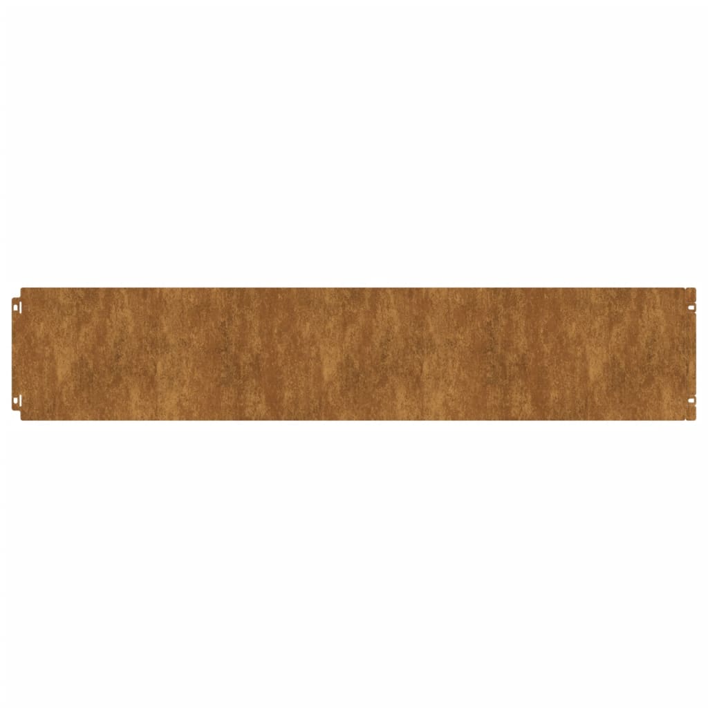 Bordure De Pelouse 10 Pc Rouillé