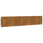 Bordure De Pelouse 10 Pc Rouillé