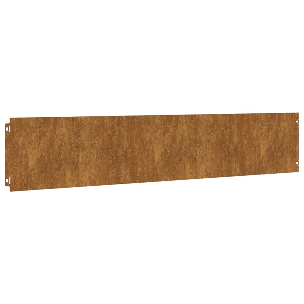 Bordure De Pelouse 10 Pc Rouillé