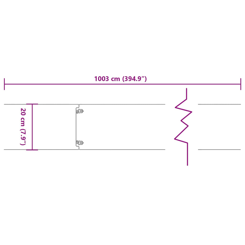 Bordure De Pelouse 10 Pc Rouillé