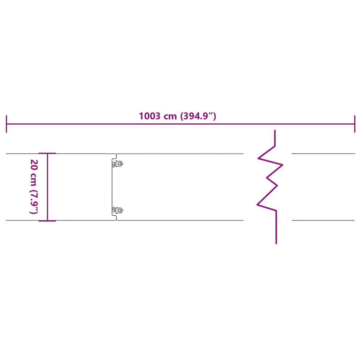 Bordure De Pelouse 10 Pc Rouillé
