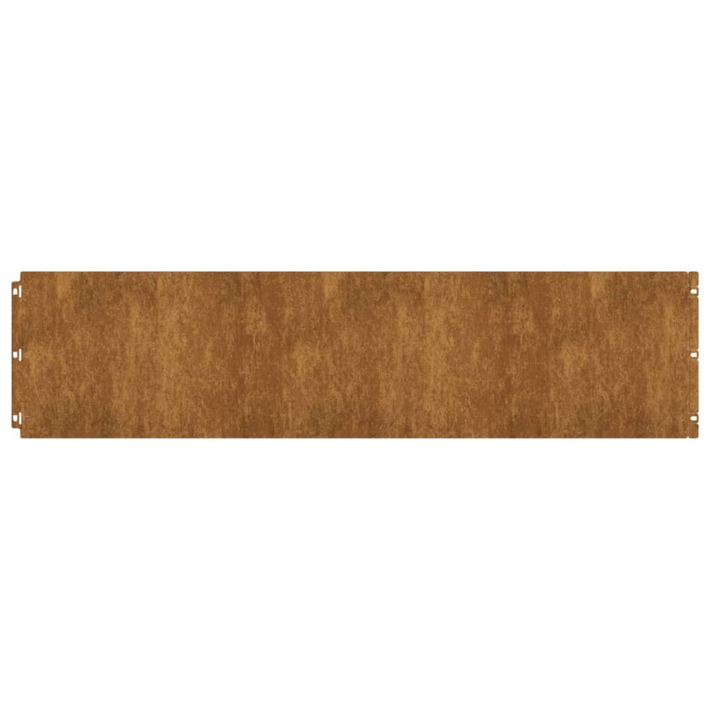 Bordure De Pelouse 10 Pc Rouillé