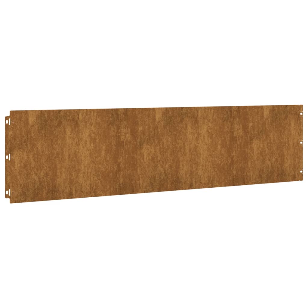 Bordure De Pelouse 10 Pc Rouillé