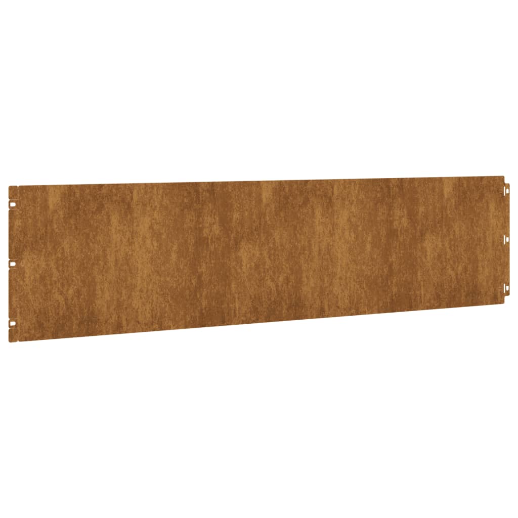 Bordure De Pelouse 10 Pc Rouillé