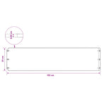 Bordure De Pelouse 10 Pc Rouillé
