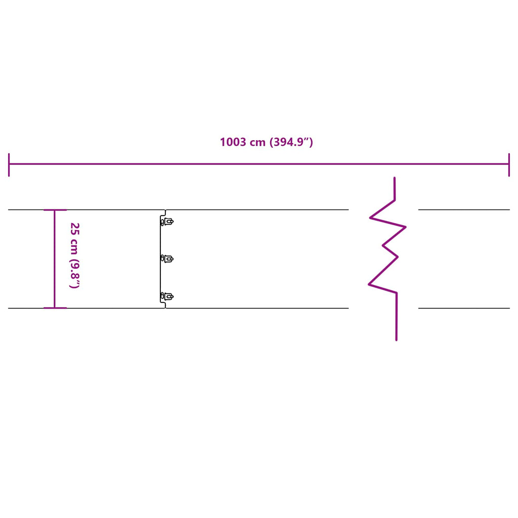 Bordure De Pelouse 10 Pc Rouillé