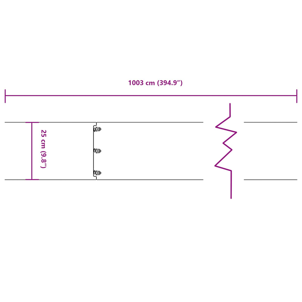 Bordure De Pelouse 10 Pc Rouillé