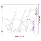 Portail De Jardin Acier Corten Conception D'herbe