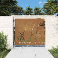 Portail De Jardin Acier Corten Conception D'herbe