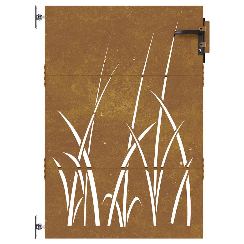 Portail De Jardin Acier Corten Conception D'herbe