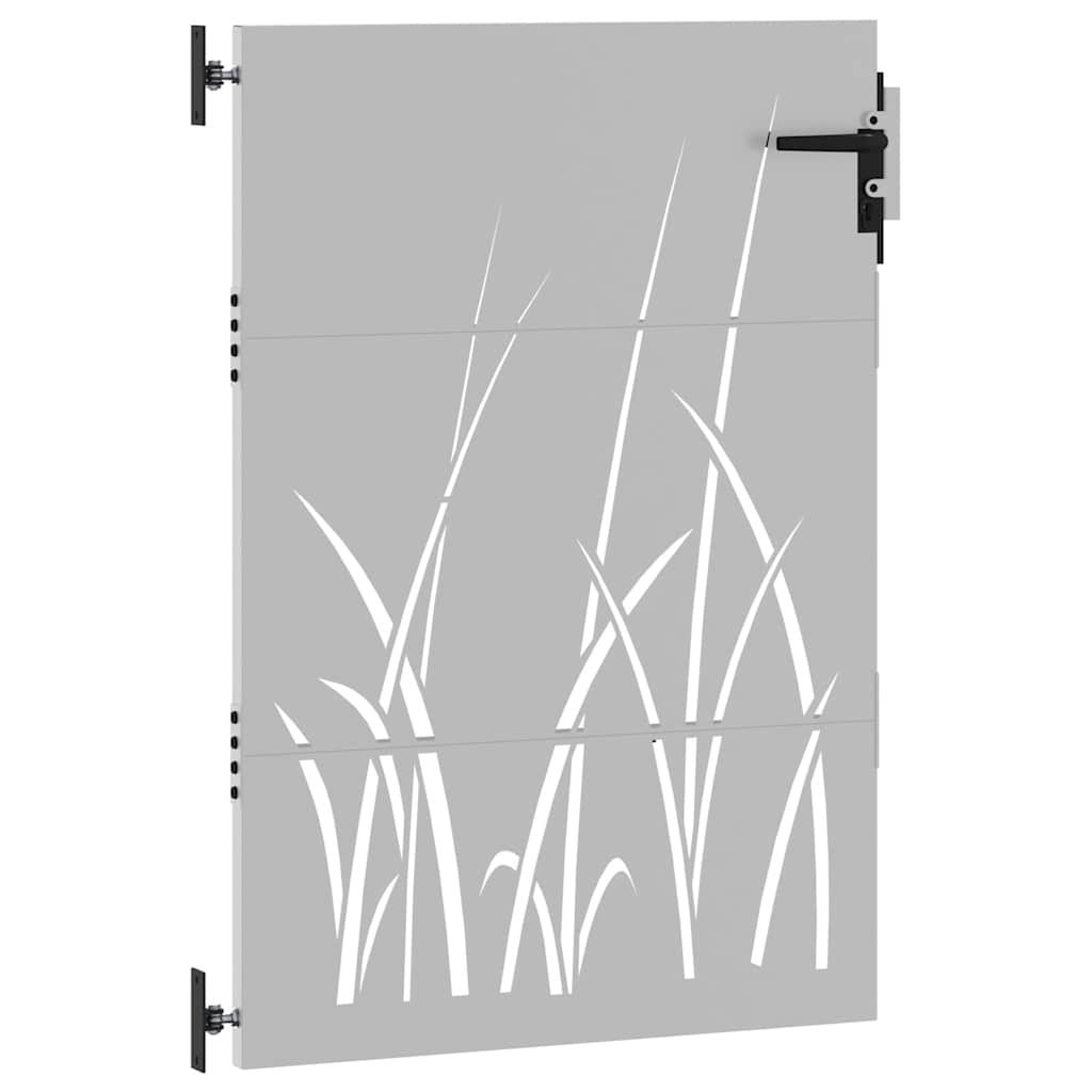 Portail De Jardin Acier Corten Conception D'herbe