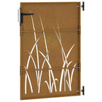 Portail De Jardin Acier Corten Conception D'herbe