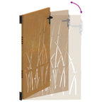 Portail De Jardin Acier Corten Conception D'herbe