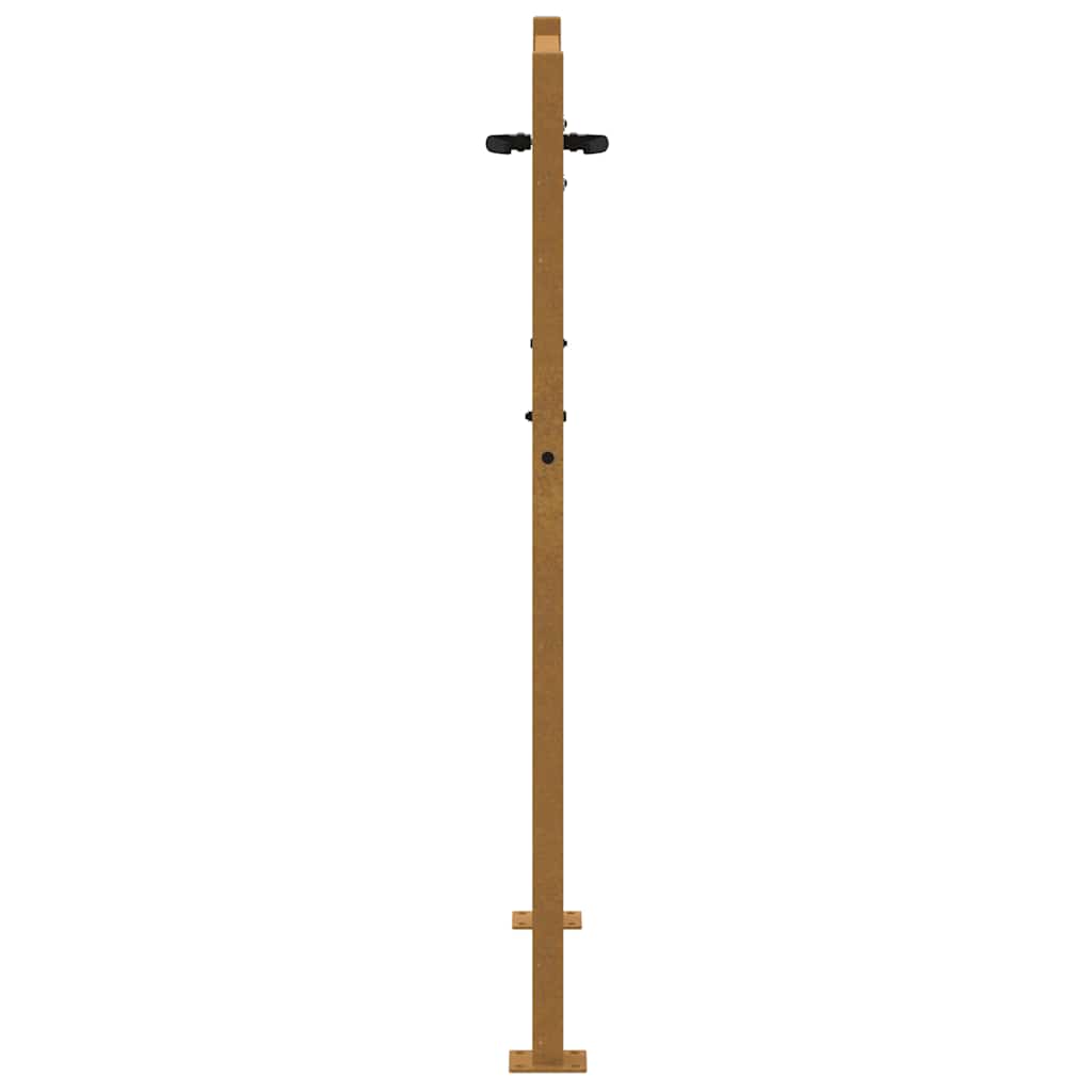 Portail De Jardin En Acier Corten Et Bambou