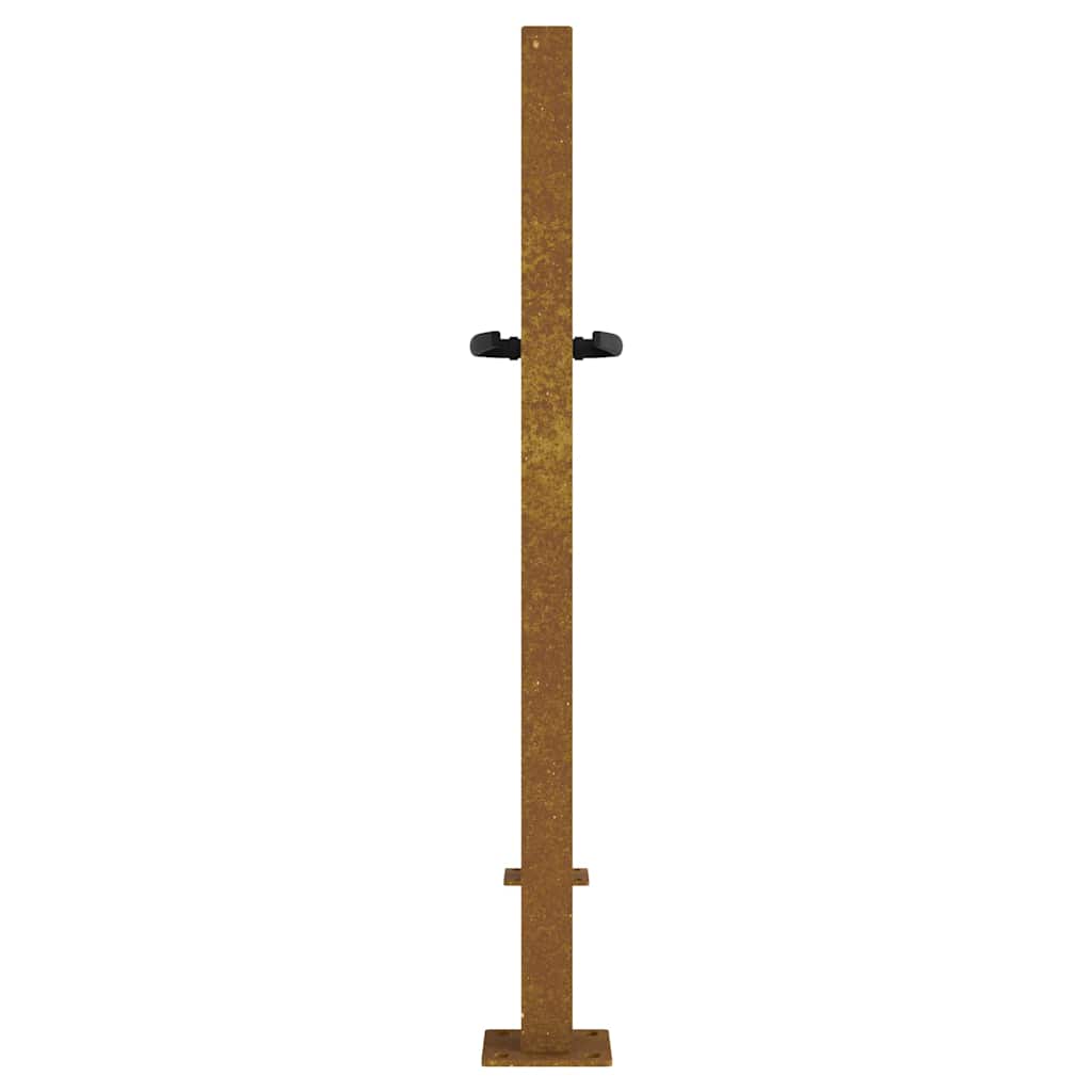 Portail De Jardin En Acier Corten, Design Carré