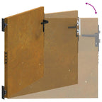 Portail De Jardin Acier Corten