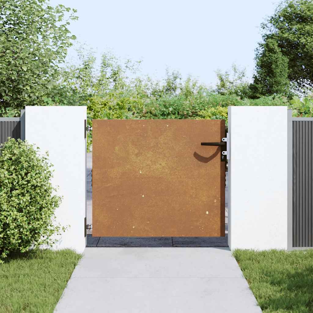 Portail De Jardin Acier Corten