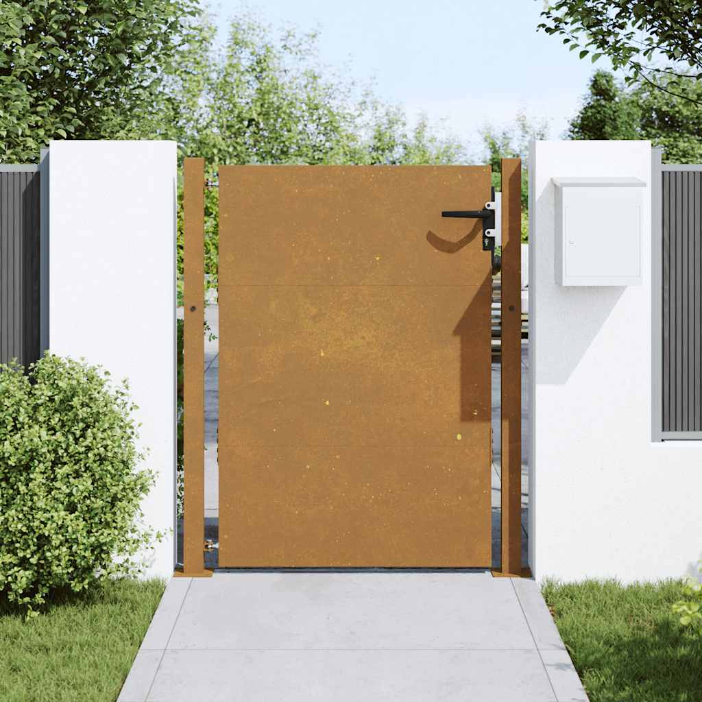 Portail De Jardin En Acier Corten