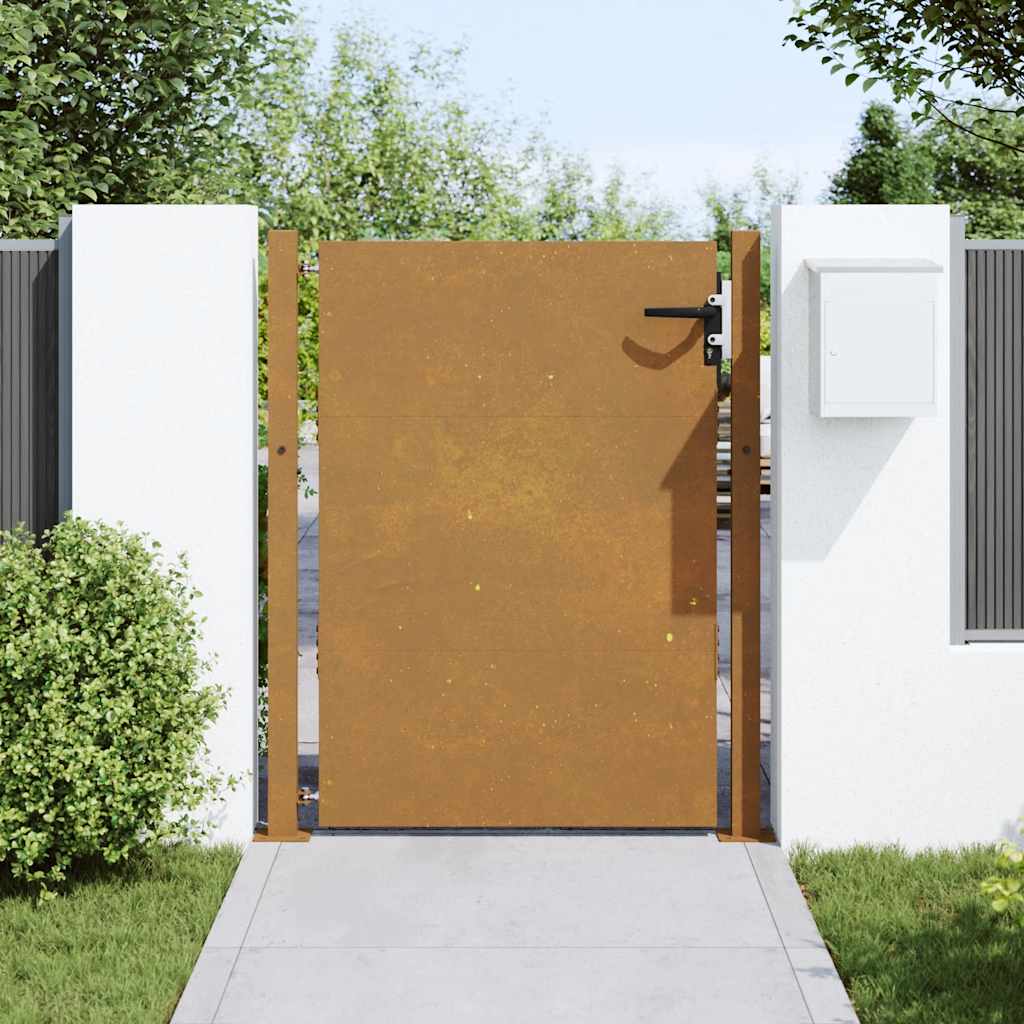 Portail De Jardin En Acier Corten