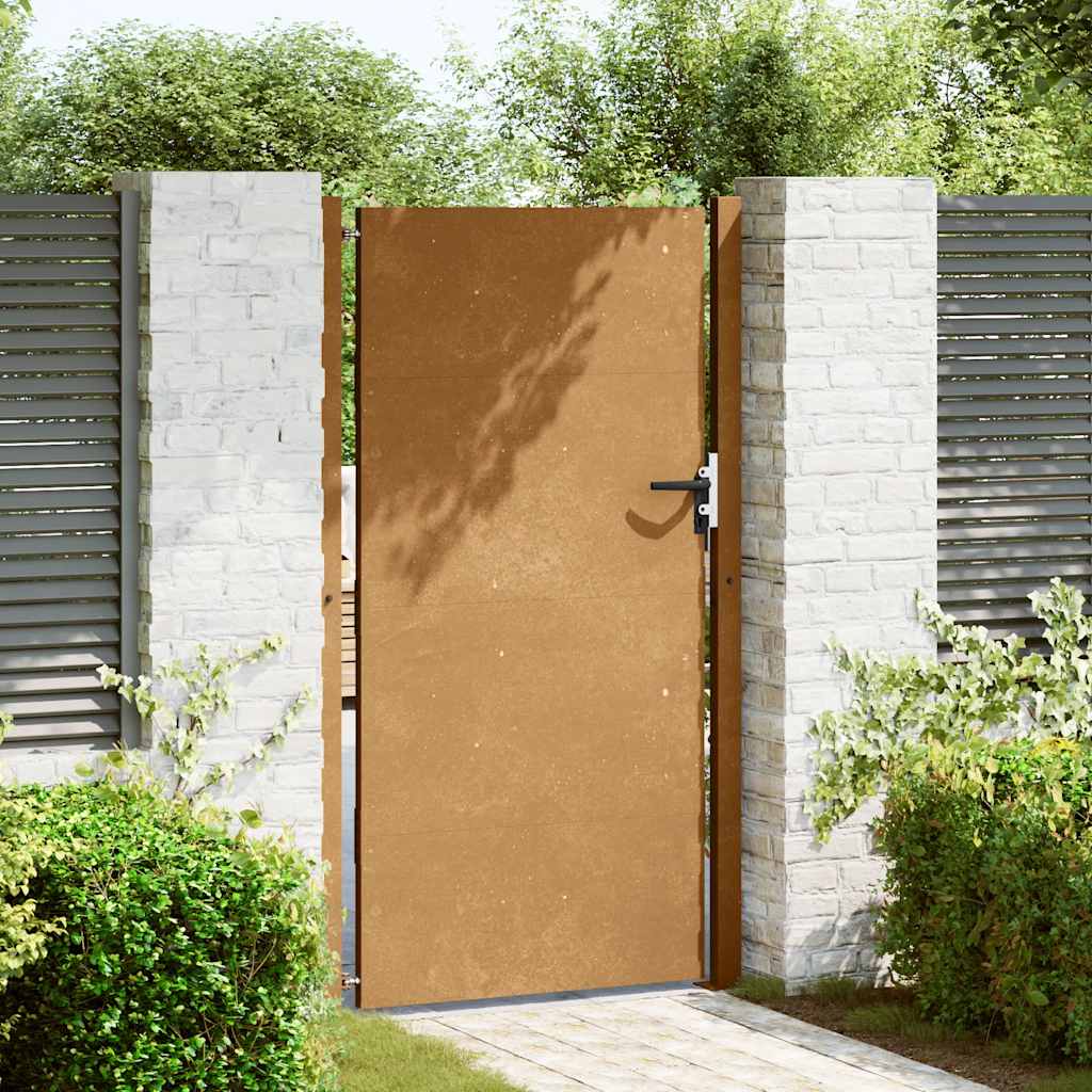 Portail De Jardin En Acier Corten