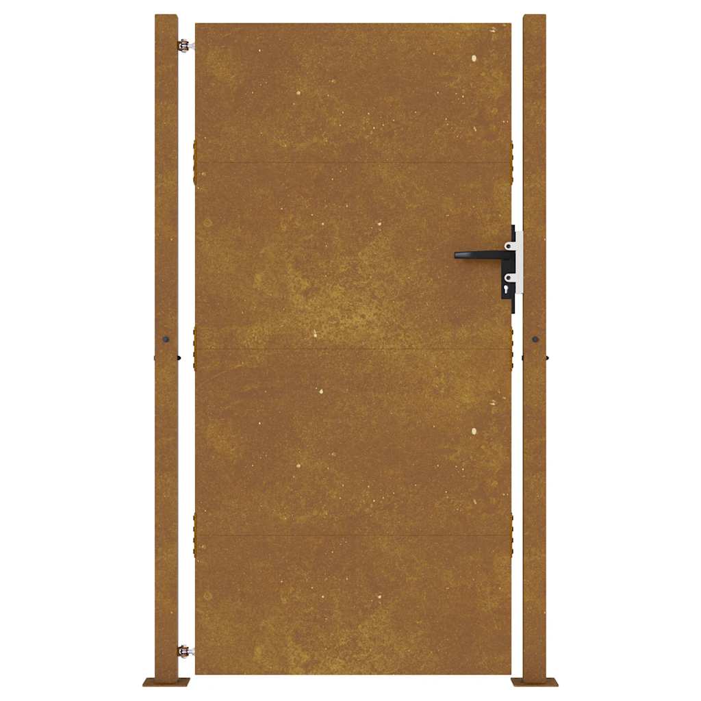 Portail De Jardin En Acier Corten