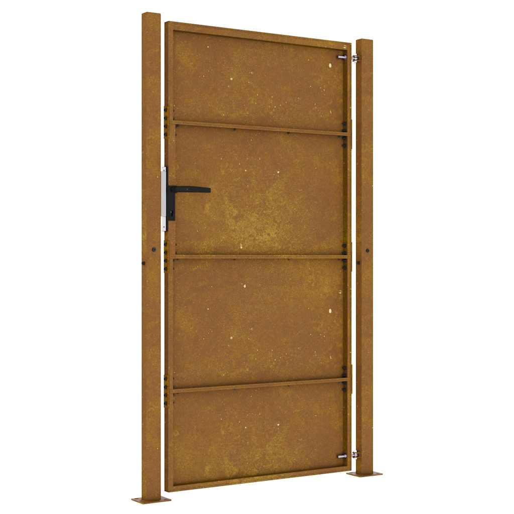 Portail De Jardin En Acier Corten