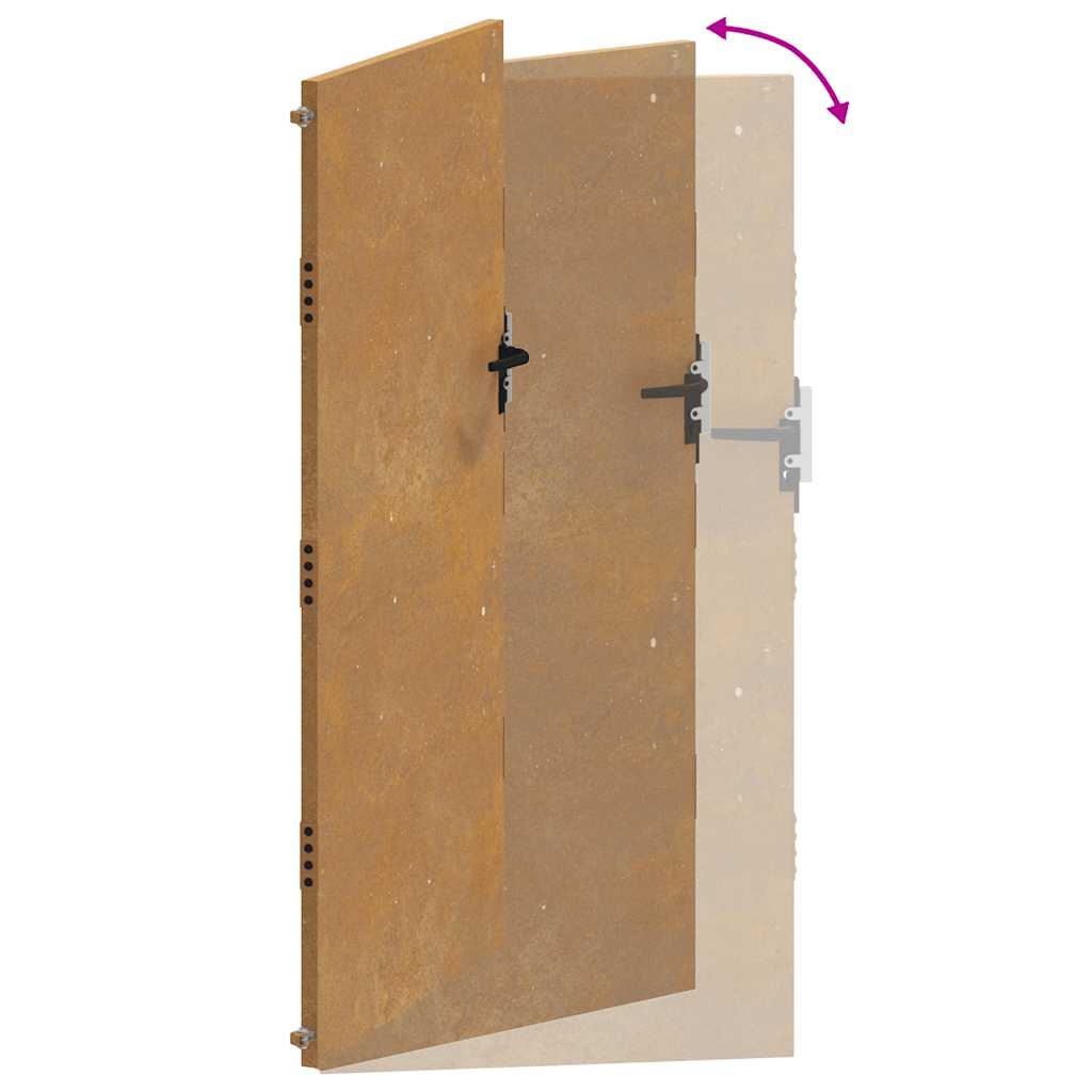 Portail De Jardin En Acier Corten