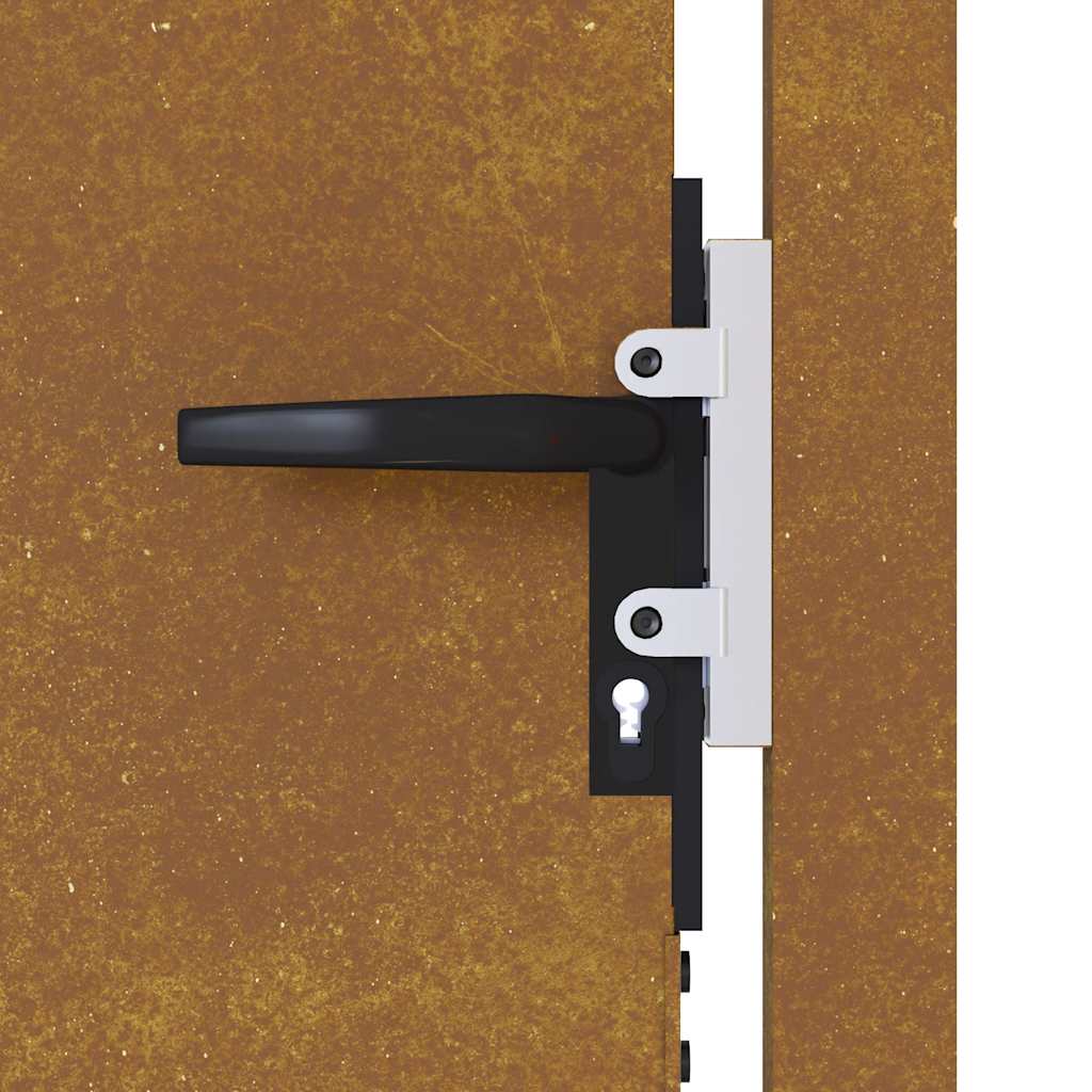 Portail De Jardin En Acier Corten
