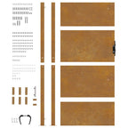 Portail De Jardin En Acier Corten
