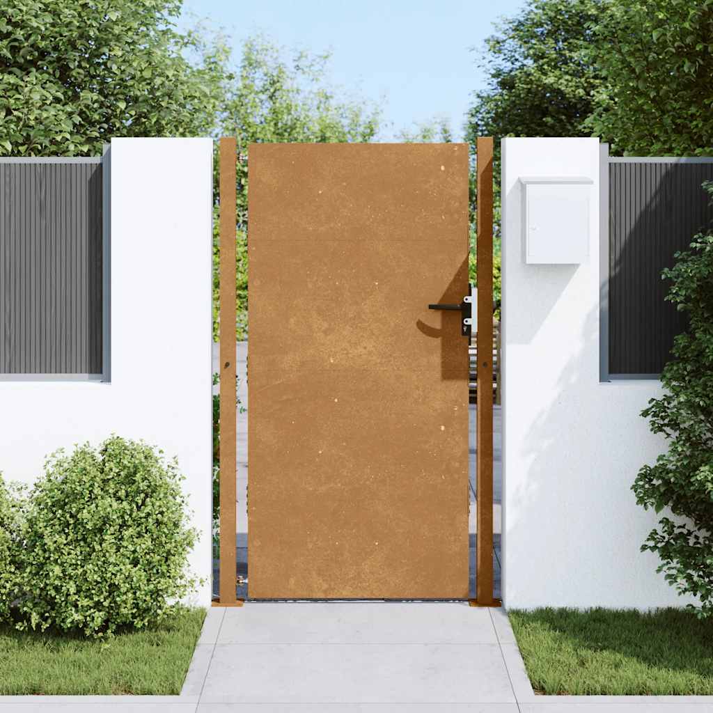 Portail De Jardin En Acier Corten