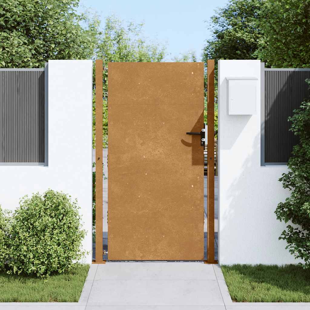 Portail De Jardin En Acier Corten