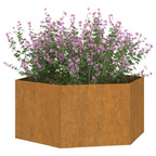 Jardinière Rouillé 90X90X45 Cm Acier Corten
