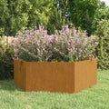 Jardinière Rouillé 90X90X45 Cm Acier Corten