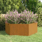 Jardinière Rouillé 90X90X45 Cm Acier Corten