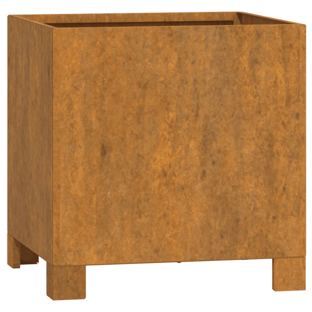 Jardinières Avec Pieds 2 Pcs Rouillé Acier Corten